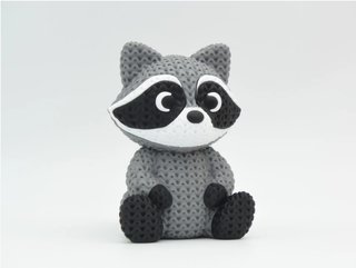 Mapache crochet ganchillo punto