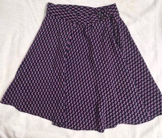 Falda corta estampada