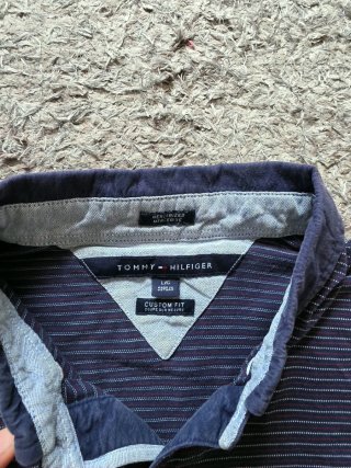 Polo Tommy Hilfiger Uomo blu Taglia L