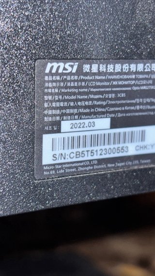 2x Monitores MSI 27” estropeados