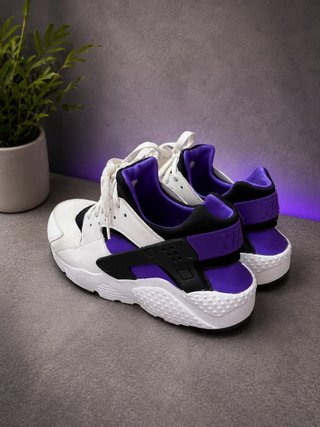 Nike Huarache Morado y Blanco