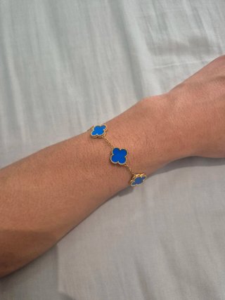 Pulsera Van Cleef & Arpels Trébol Azul y Oro