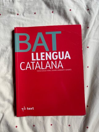 Libro 1 bachillerato lengua catalana