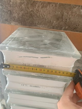 Ladrillos de vidrio , 62 unidades