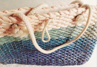Bolso de rafia degradado
