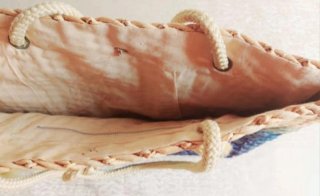 Bolso de rafia degradado