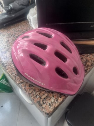 Casco Bicicleta Niña Rosa