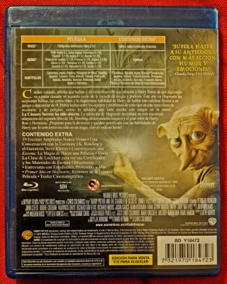 Blu-ray Harry Potter y la Cámara Secreta
