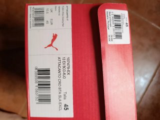 Zapatillas Futsal Puma Blancas y Naranjas