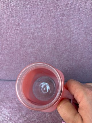 Taza Rosa con Pajita