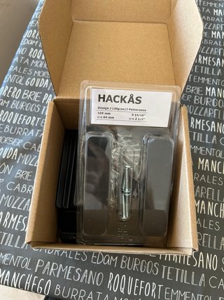 22 Tiradores cocina HACKÅS Ikea Negro