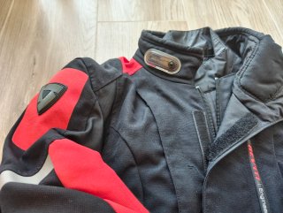 Chaqueta Moto REV'IT! Negra/Roja Talla 36