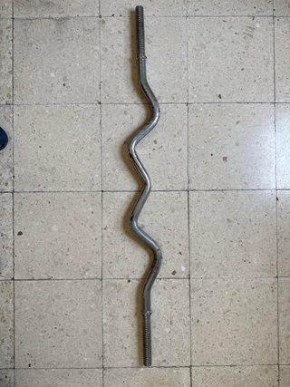 Barra Z Cromada para Pesas
