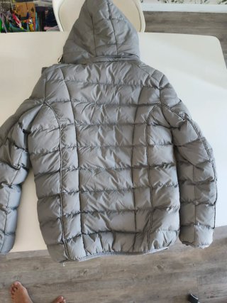 Plumas Norway gris talla S