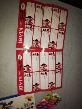 Lote De 39 Pegatinas Escolares Disney