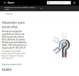 Accessorio adattatore articolato originale Dyson