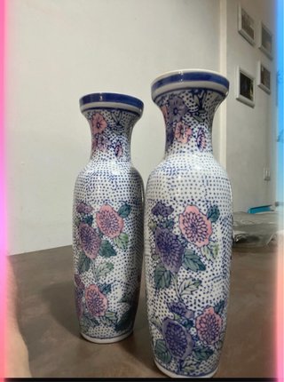 Coppia vasi cinesi porcellana primi '900