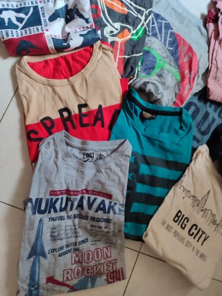 Lote 10 Camisetas Manga Larga Niños