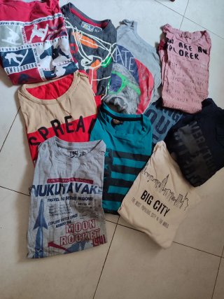 Lote 10 Camisetas Manga Larga Niños