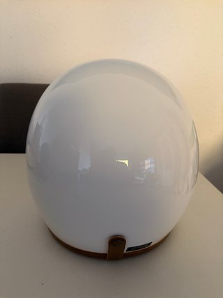 Casco Moto Jet 130R Kaizu V2 Blanco/Marrón
