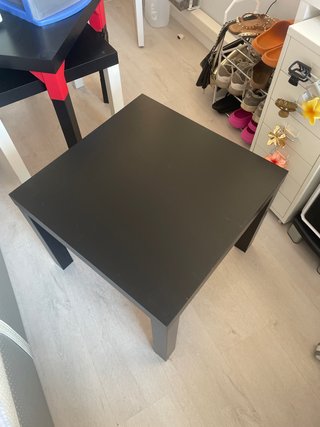 Mesa auxiliar negra Ikea Lack