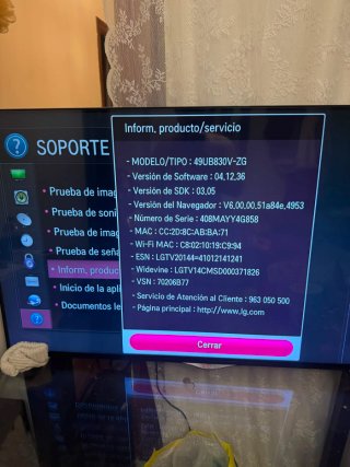 Smart TV LG 55 Negra
