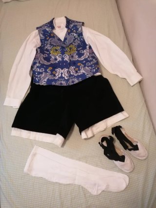 Traje Fallero Azul y Negro