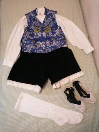 Traje Fallero Azul y Negro