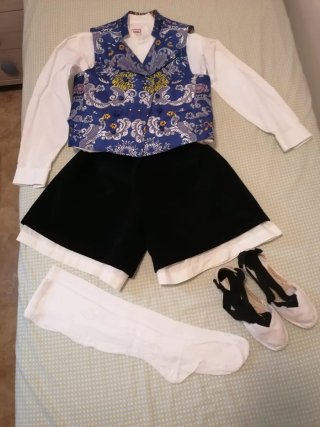 Traje Fallero Azul y Negro