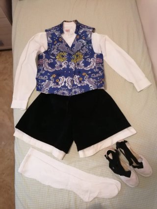 Traje Fallero Azul y Negro