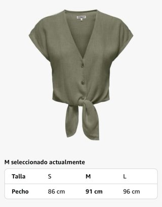 Camiseta/blusa verde ONLY