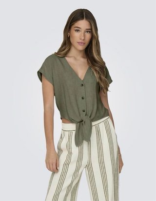 Camiseta/blusa verde ONLY
