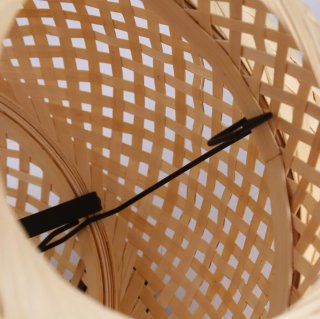 Lámpara de pie Boho Mimbre Natural