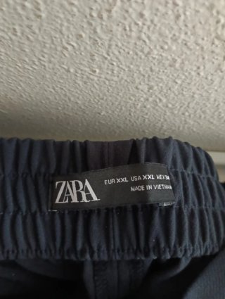 Pantalón Zara Azul Talla XXL