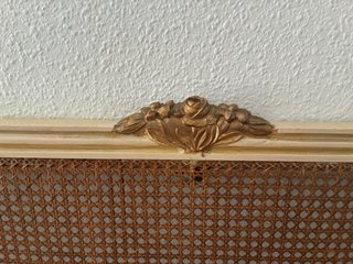 Cabecero grande rejilla cama matrimonio