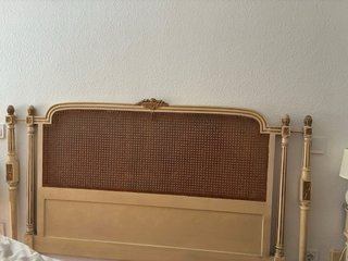 Cabecero grande rejilla cama matrimonio