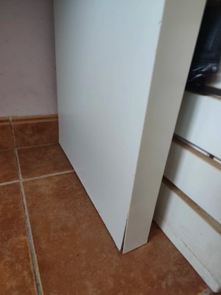 Tocador Malm Ikea Blanco con Cristal