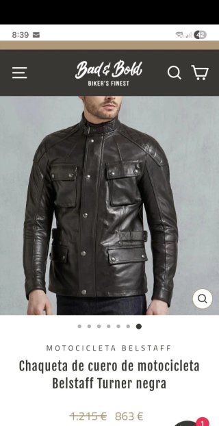 Chaqueta de Piel Negra