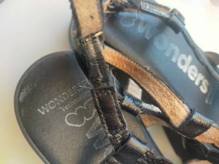 Sandalias Wonders Negras