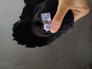 Falda efecto piel con cinturón