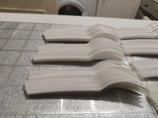 180 Tenedores Desechables Plástico Blanco
