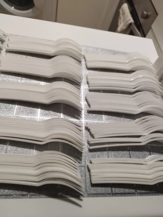 180 Tenedores Desechables Plástico Blanco