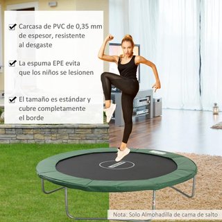 Protector Cama Elástica Ø305 Borde Seguridad Verde