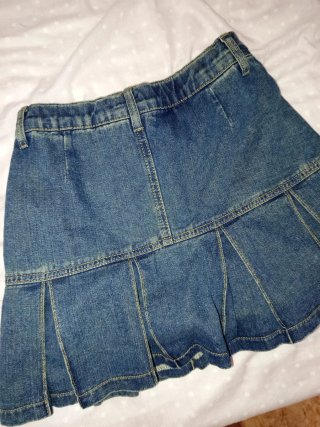 Falda pantalón vaquera corta