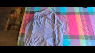 Camisa La Martina gris bordada S