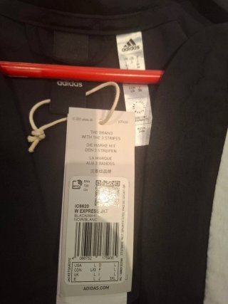 Chaqueta Adidas Negra y Blanca