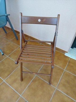 Mesa de comedor plegable de madera
