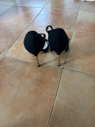 Zapatos Lodi negros y plateados