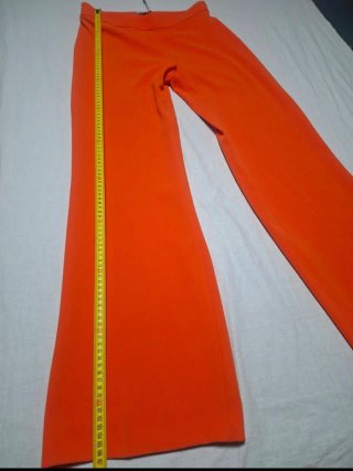 Pantalón Zara Flare Naranja Nuevo Talla M