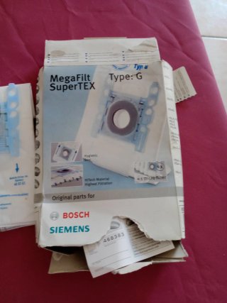 2 Bolsas Aspiradora Bosch/Siemens Type G